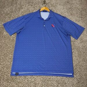 Turtleson Blue Pattern Golf Polo XL SPCC Logo